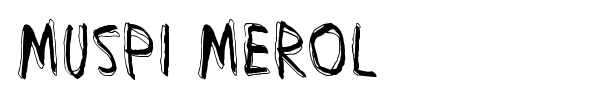 Muspi Merol font preview